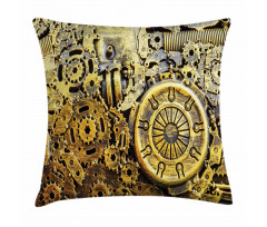 Vintage Machinery Pillow Cover