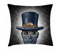 Mechanical Human Head Pillow Cover