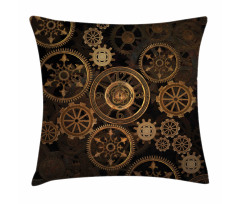 Dark Shade Wheels Pillow Cover