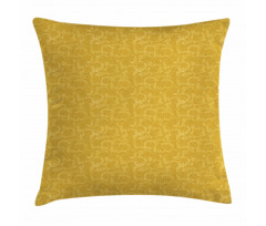 Silhouette Swirls Pillow Cover