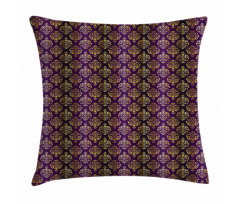 Oriental Leaf Dot Pillow Cover