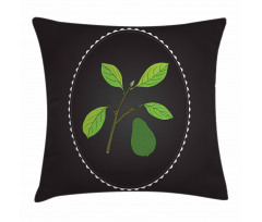 Alligator Pear Tree Pillow Cover