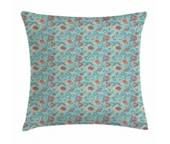 Woodland Floral Design Pillow Cover