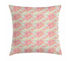 Flowers and Herbs Pillow Cover