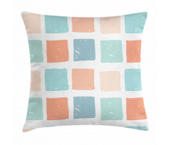 Pale Mosaic Squares Pillow Cover