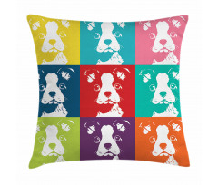 Pop Art Dogs Pillow Cover