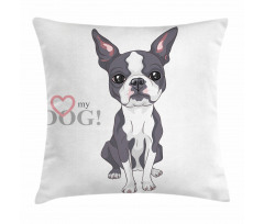 Naive Puppy Face Pillow Cover