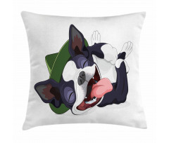 Cheerful Terrier Pillow Cover