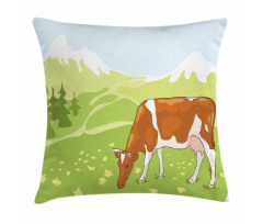 Alpine Meadow Nature Pillow Cover