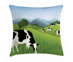 Agriculture Landscape Pillow Cover