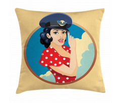 Pilot Captain Hat Pillow Cover