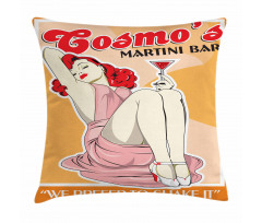 Martini Cocktail Pillow Cover