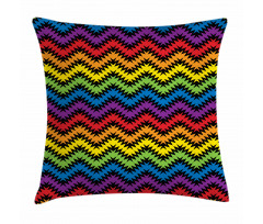 Jagged Zigzag Pattern Pillow Cover