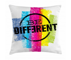 Be Different Motivational Pillow Cover