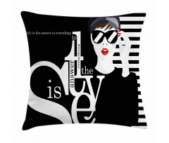 Style is the Answer Text Pillow Cover