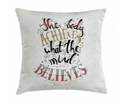 Philosophical Saying Pillow Cover