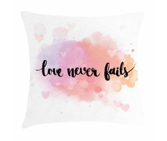 Bokeh Love Never Fails Pillow Cover