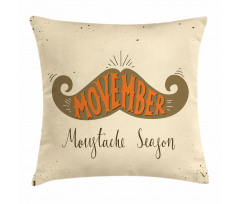 No Shave November Season Pillow Cover