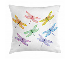 Fantasy Bugs Pattern Pillow Cover