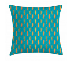 Wave Board Summer Pattern Pillow Cover