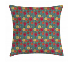 Rural Growth Hand Drawn Pillow Cover