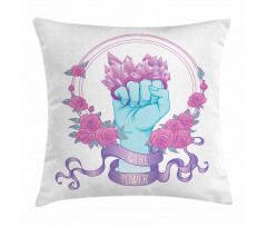 Fist Female Power Pillow Cover