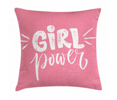 Brush Style Lettering Pillow Cover