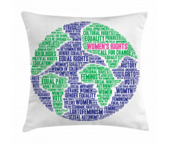 Equality Around World Pillow Cover
