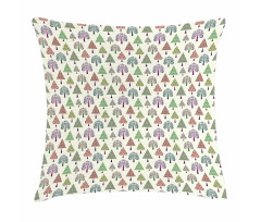 Triangle Trees Pillow Cover