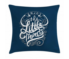 Positive Phrase Curlicues Pillow Cover
