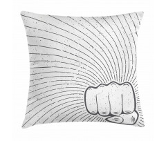 Female Punch Grunge Pillow Cover