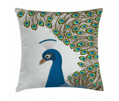 Exotic Feathers Frame Pillow Cover
