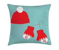 Pair of Mittens Hat Pillow Cover