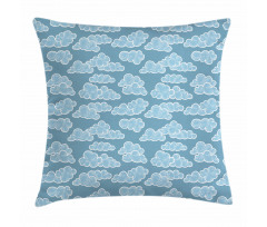 Doodle Style Weather Pillow Cover