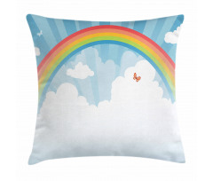 Colorful Rainbow Arc Pillow Cover