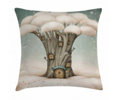 Tree in the Sky Fantasy Pillow Cover