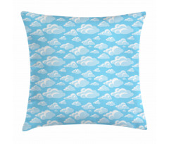 Floating Bubbly Clouds Pillow Cover