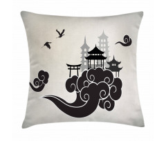 Pouff Figure and Pavilion Pillow Cover