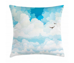 Silhouettes of Birds Pillow Cover