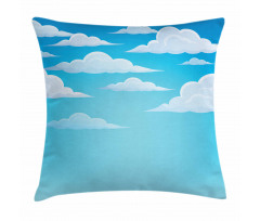 Dispersed Puffy Cumulus Pillow Cover