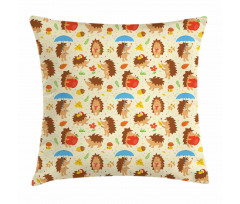 Cartoon Woodland Dots Pillow Cover