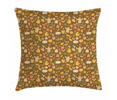 Fall Season Elements Pillow Cover