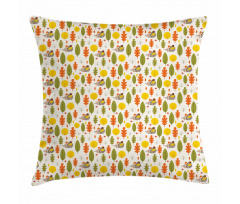 Ornate Autumn Forest Pillow Cover