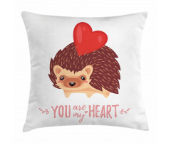 You are My Heart Words Pillow Cover