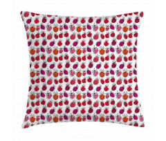 Pink Tone Doodle Pillow Cover
