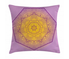 Oriental Heptagon Motif Pillow Cover