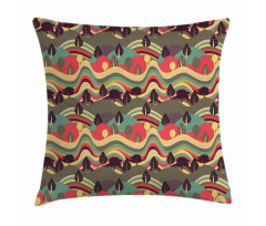 Landscape of Hills Pillow Cover