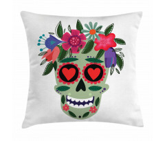 Mexican Floral Wreath Pillow Cover