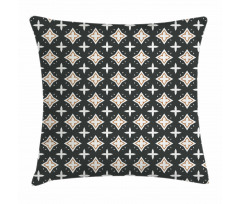 Geometric Oval Pattern Pillow Cover