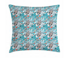 Jellyfish and Narwhal Pillow Cover